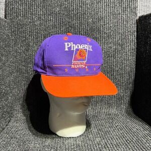 Vintage Phoenix Suns Hat Mens OSFA Purple Orange NBA Snapback Basketball Twins
